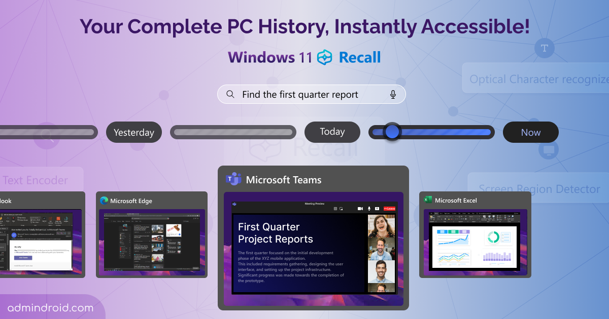 Windows 11 Recall Copilot + PC