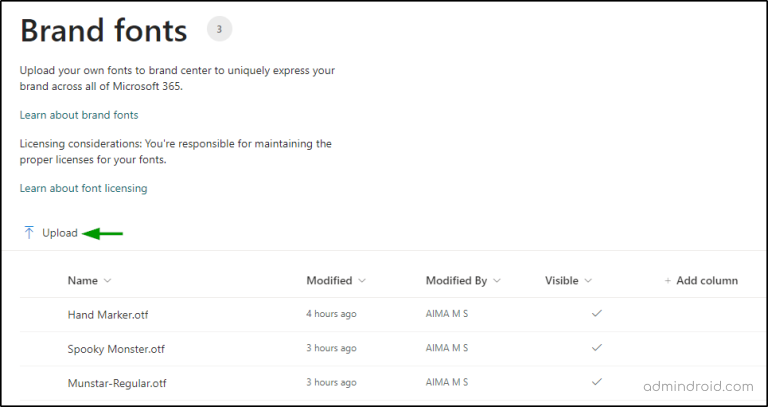 Brand Center in SharePoint Admin Center