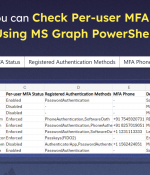 Now you can Check Per-user MFA Status via MS Graph PowerShell  