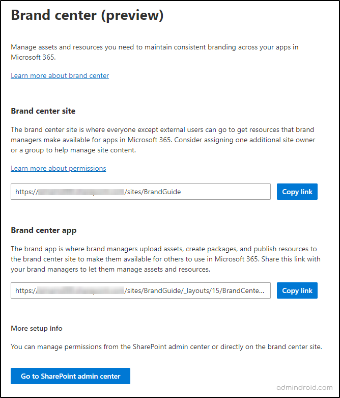 Set up Brand center in SharePoint