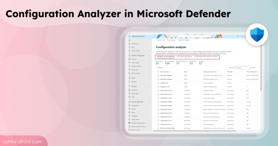 Configuration Analyzer in Microsoft Defender