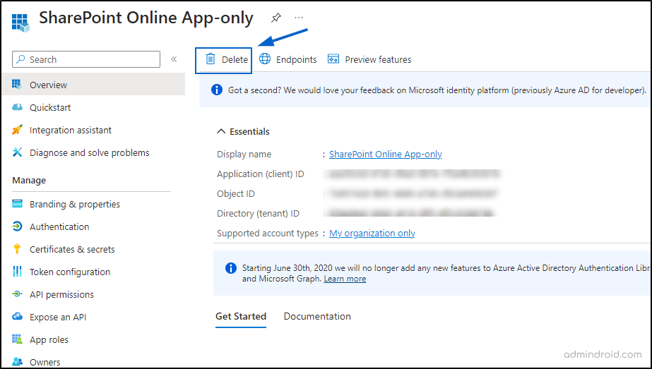 remove unused applications in Entra ID