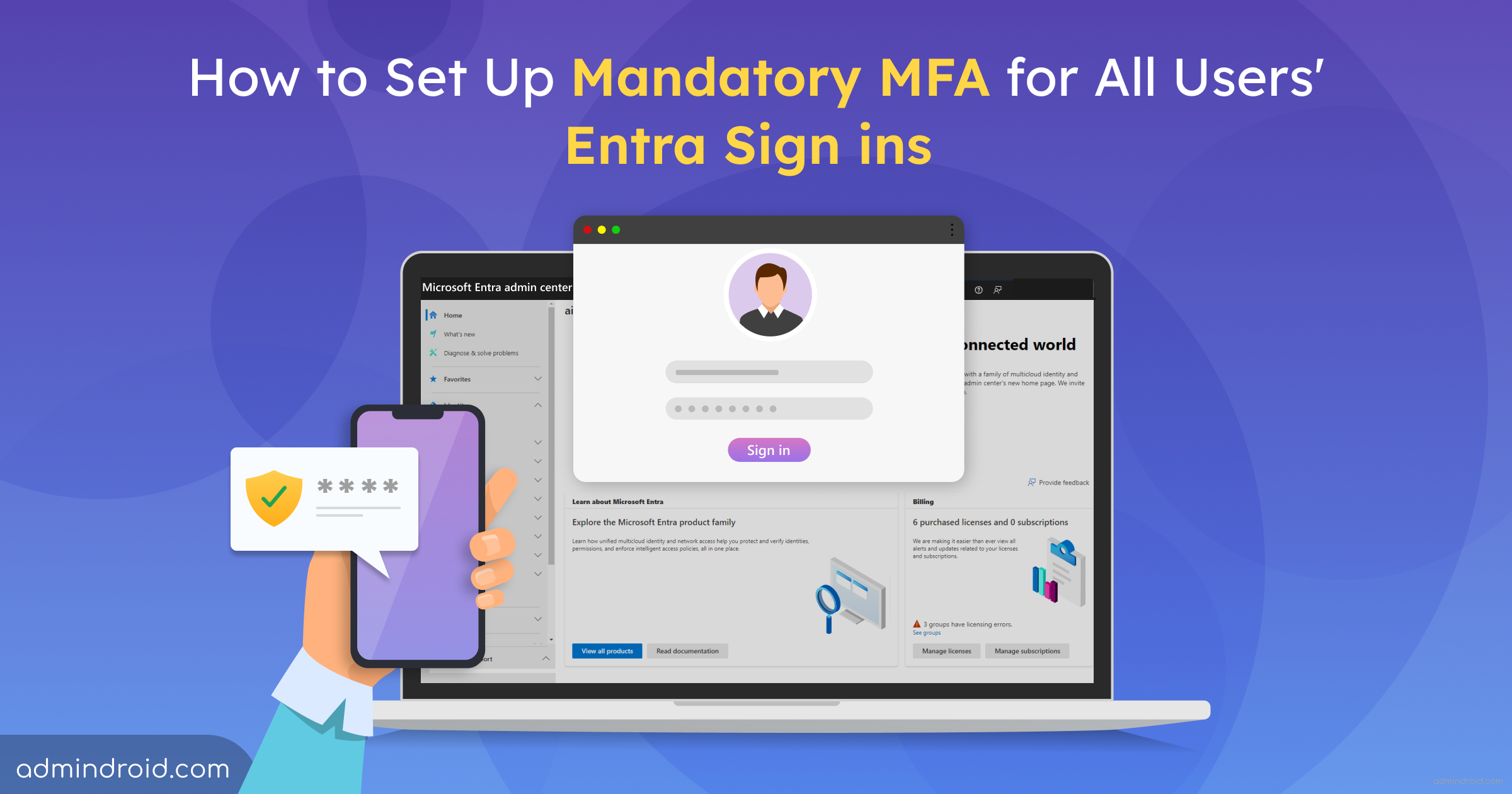 How to Set Up Mandatory MFA for All Users' Entra Sign ins