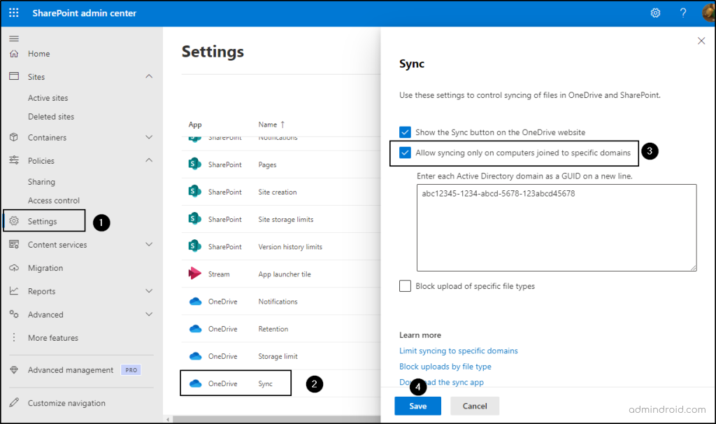 SharePoint Online Secure Score Recommendations