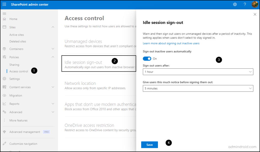 SharePoint Online Secure Score Recommendations