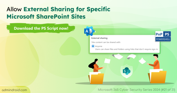 Allow External Sharing for Specific Microsoft SharePoint Sites