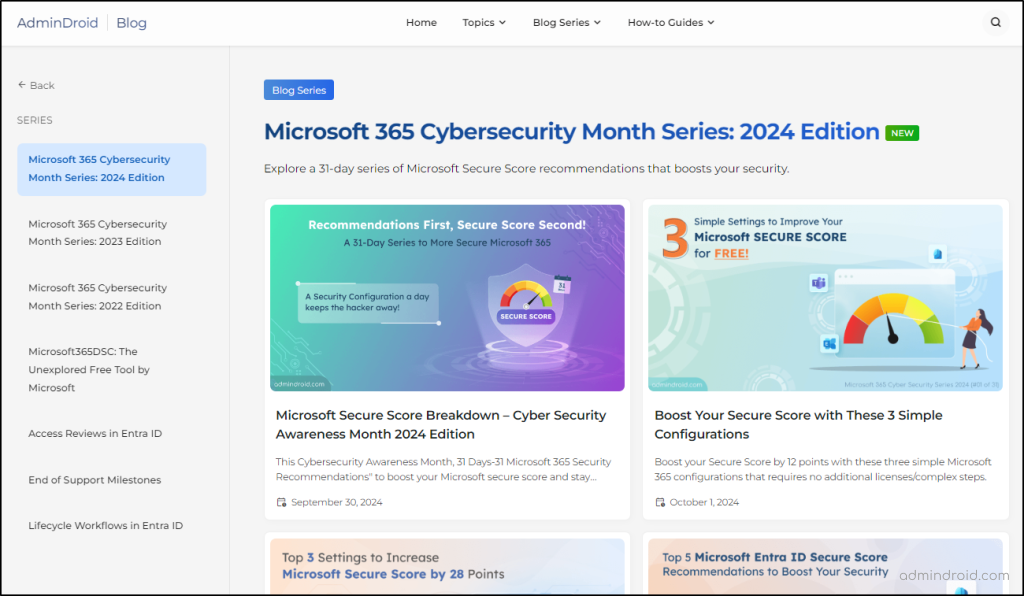 Microsoft 365 Security - Cybersecurity Awareness Month 2024 Edition 