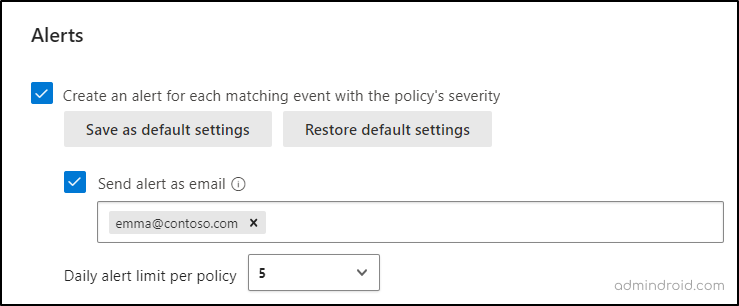 Opt in for alerts in Microsoft 365 Defender for Cloud Apps
