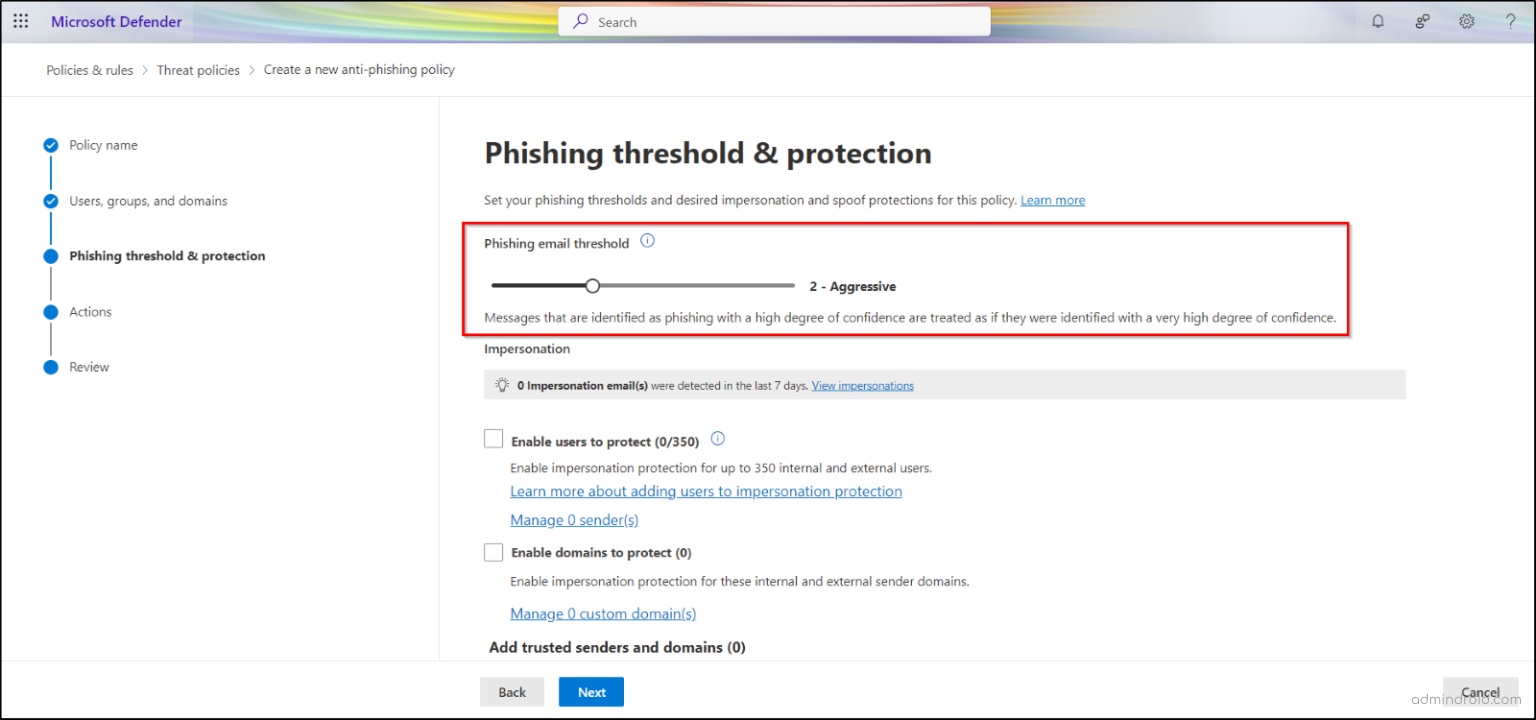 Microsoft Secure Score for Phishing Protection