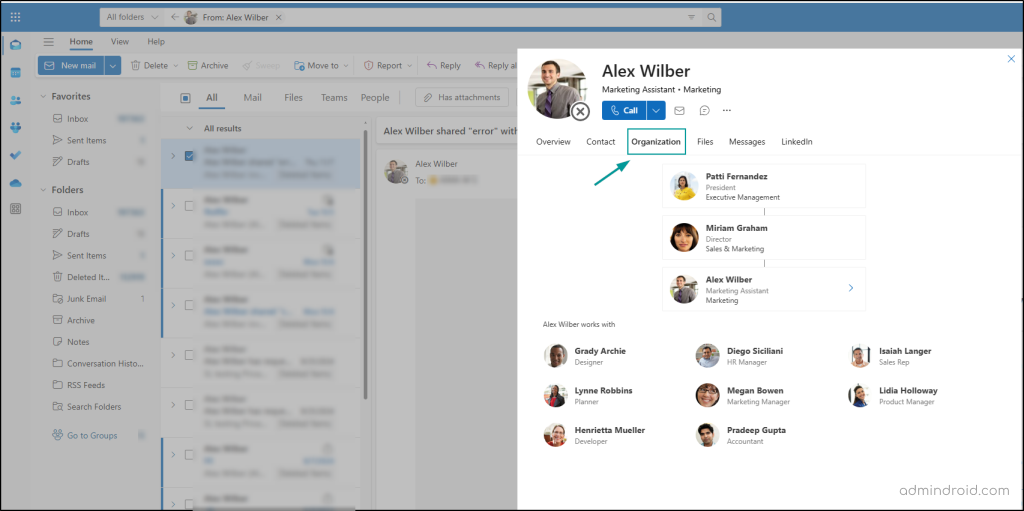 Organization Charts in Microsoft 365