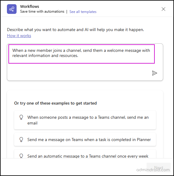 Teams Work Flow Example How to Create Workflows in Microsoft Teams