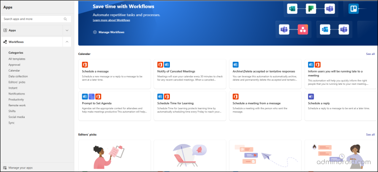 Teams Work Flow Example How to Create Workflows in Microsoft Teams