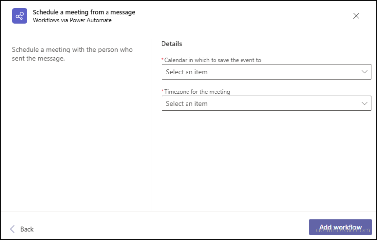 Teams Work Flow Example How to Create Workflows in Microsoft Teams