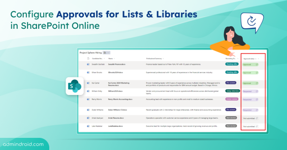 Configure Approvals for Lists & Libraries in SharePoint Online