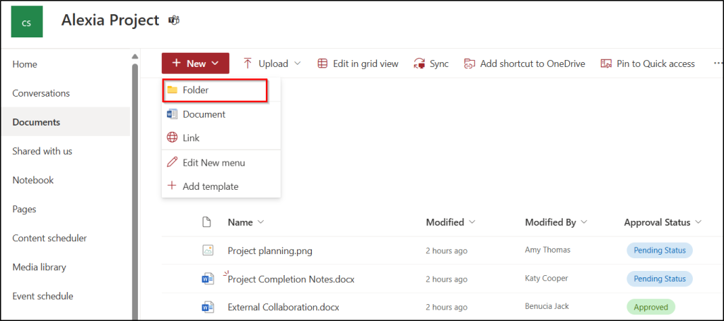 sharepoint-online-folders