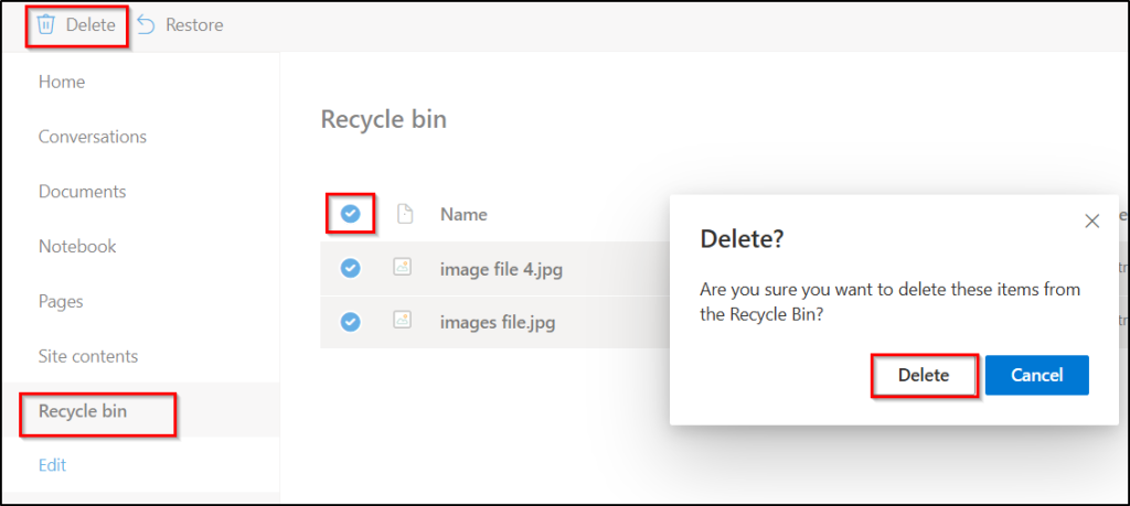 First-stage-recycle-bin