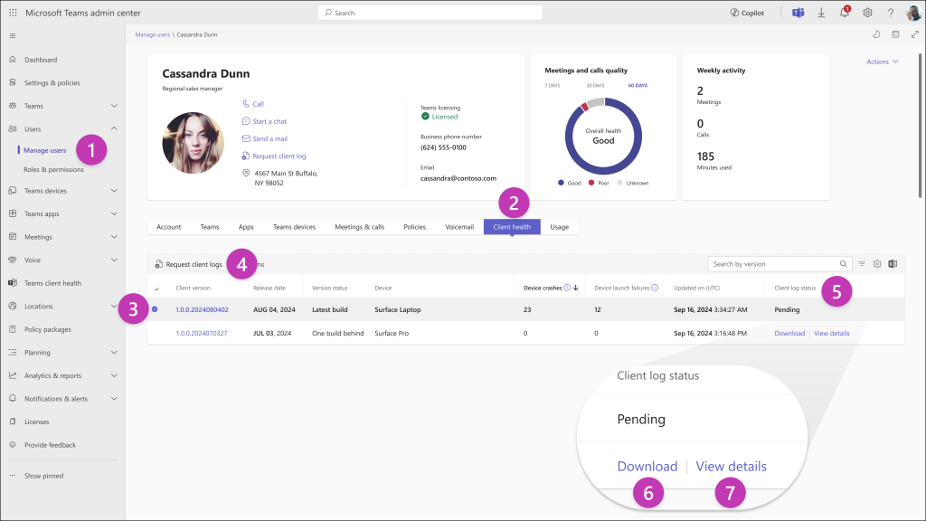 How to Collect Diagnostic Logs in Teams Admin Center