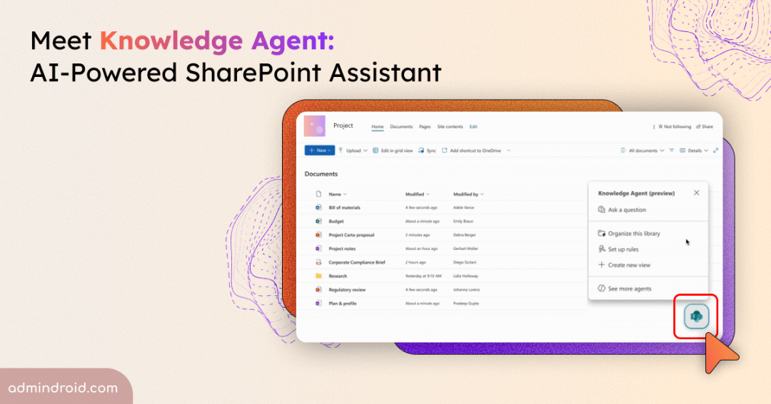 Meet Knowledge Agent: The AI Curator Your SharePoint Needs