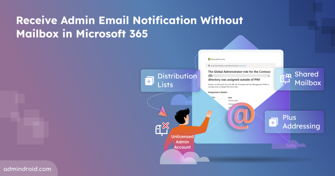 Different Ways to Receive Emails on Unlicensed Admin Accounts in Microsoft 365