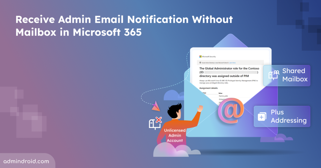 Different Ways to Receive Emails on Unlicensed Admin Accounts in Microsoft 365