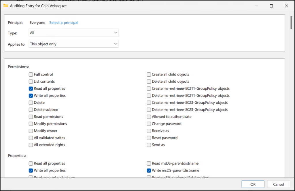 Configure Object-Level Auditing for Reconnaissance
