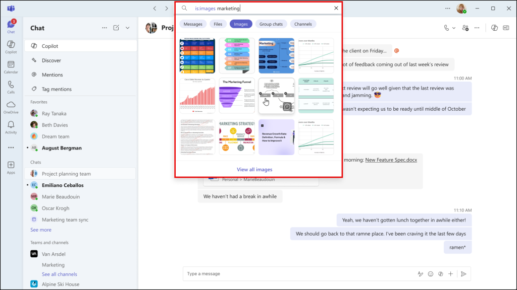 Dedicated Image Filter in MS Teams