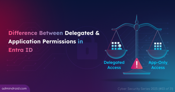 Difference Between Delegated & Application Permissions in Entra ID