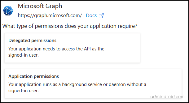 Difference Between Delegated and Application Permissions