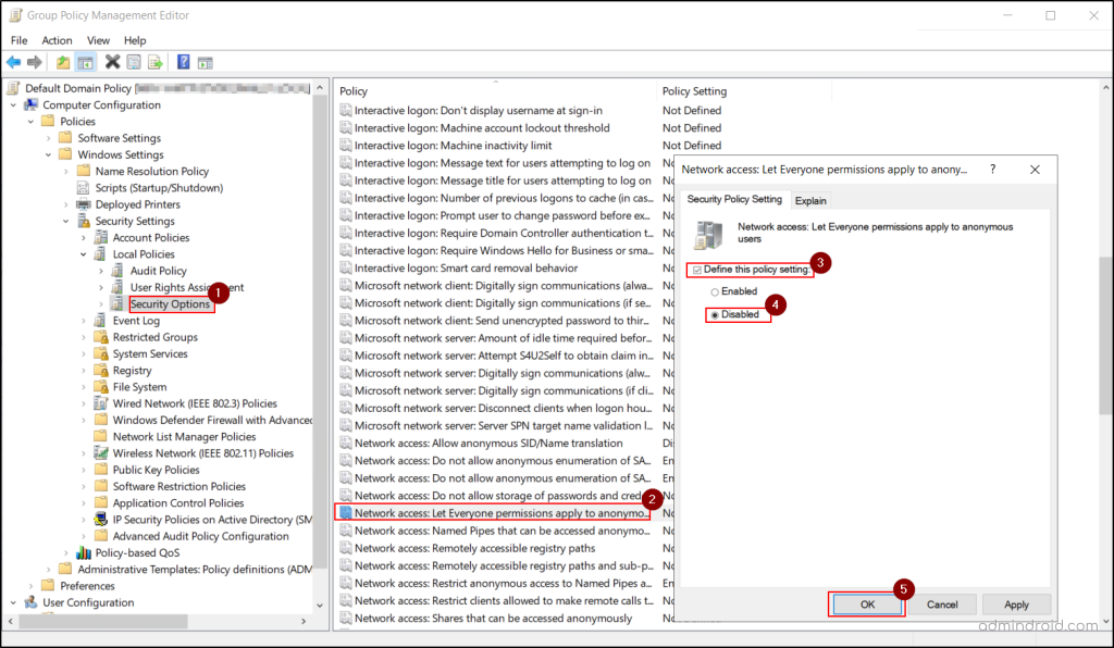 Disable Anonymous Access in Active Directory
