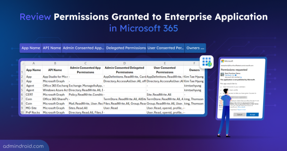 Review Permissions Granted to Enterprise Application in Microsoft 365