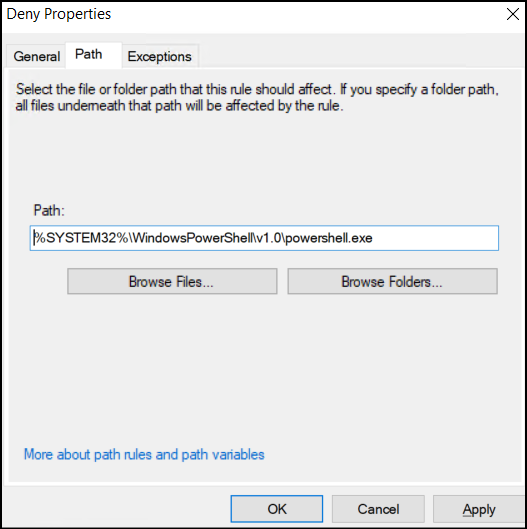 applocker-properties