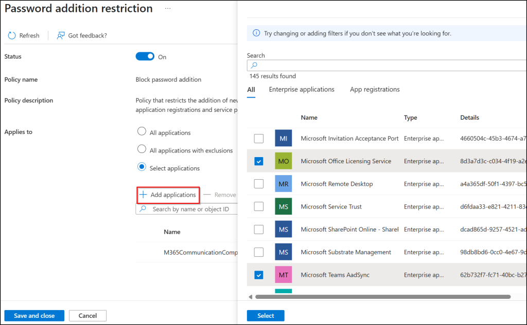 restrict-client-secret-creation-in-selected-applications