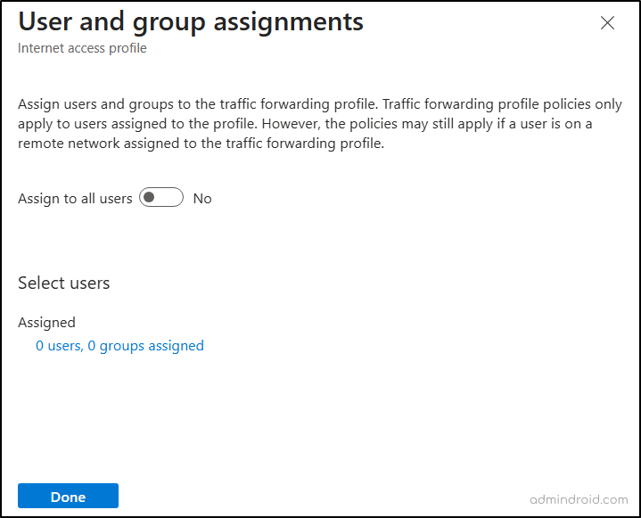 traffic-forwarding-profile-user-assignments