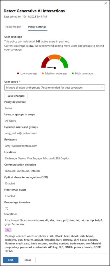 purview-communication-compliance-policy-quick-settings