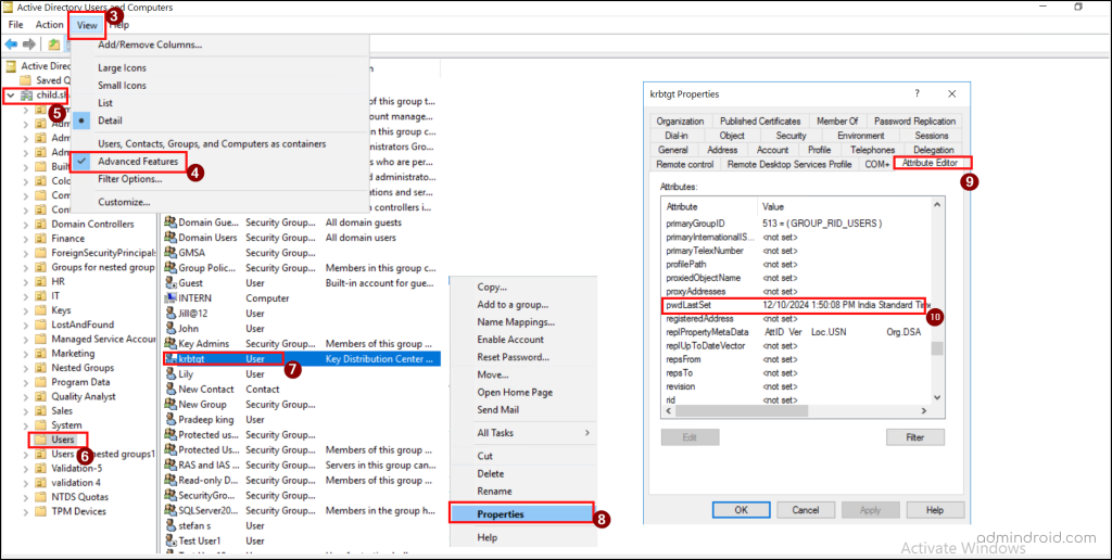 find-last-password-set-date-of-krbtgt