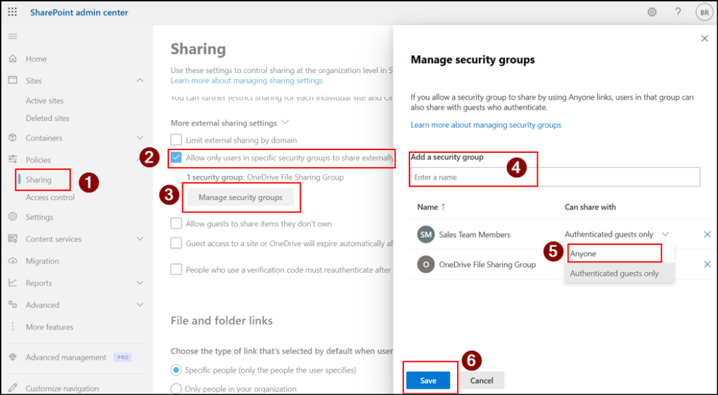 restrict-onedrive-external-sharing-to-specific-groups-configuration