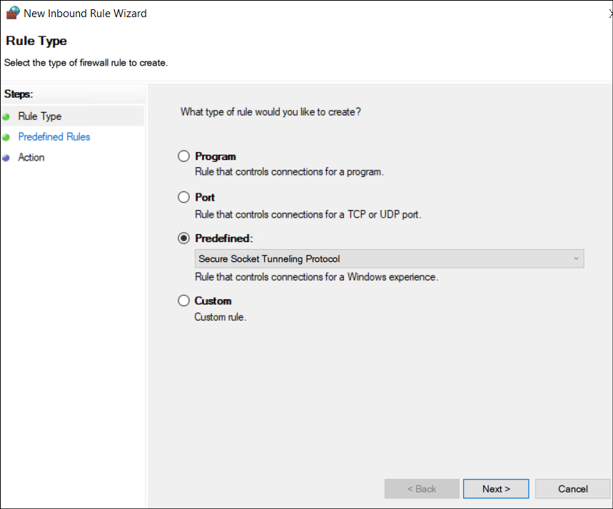 select-the-rule-type-in-firewall