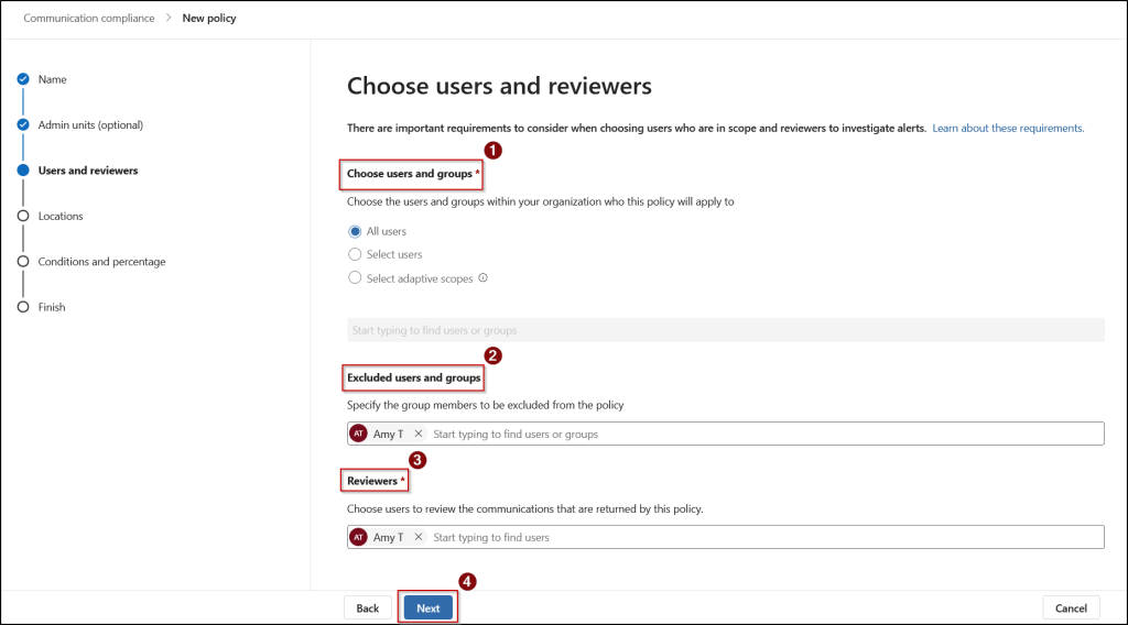 select-users-in-custom-communication-compliance-policy