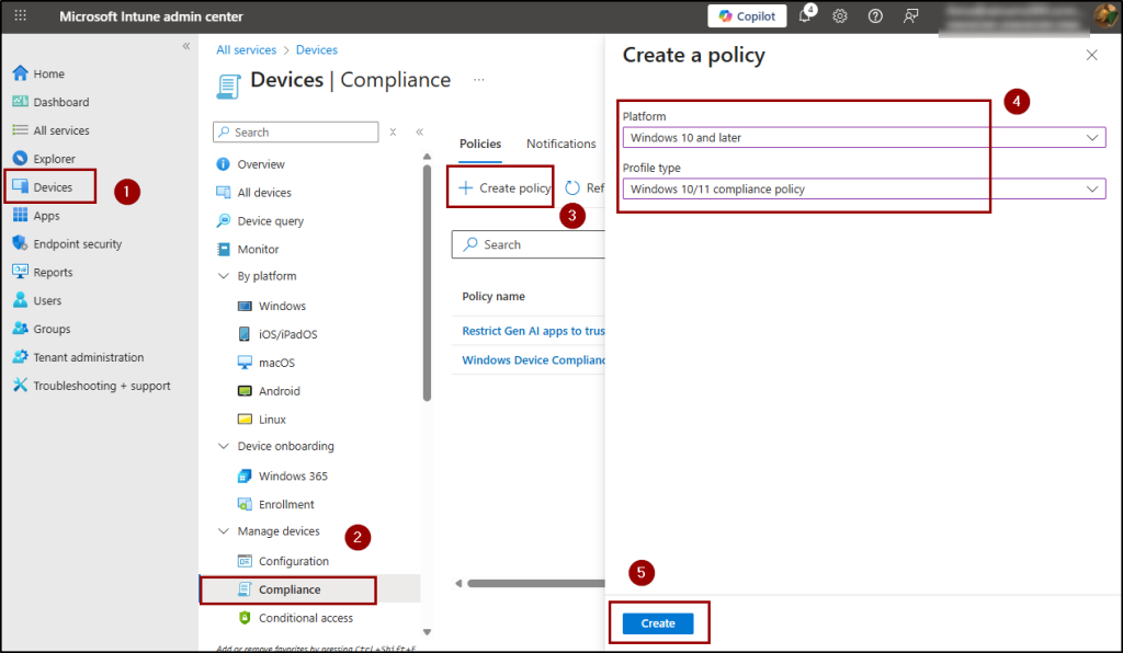 Device Compliance Policies