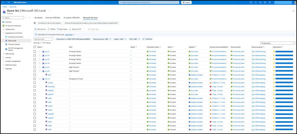 AZURE ARC M365 Local