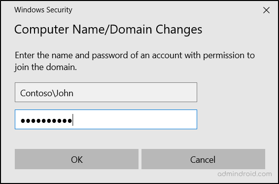 Computer Name or Domain Change