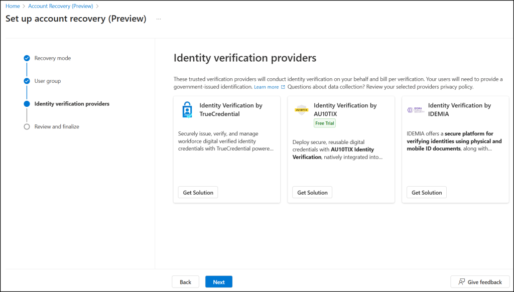 Identity Verification Providers