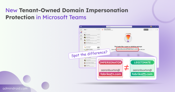 New Domain Impersonation Protection in Microsoft Teams