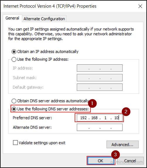 Preferred DNS Config - Join Computer to a Domain