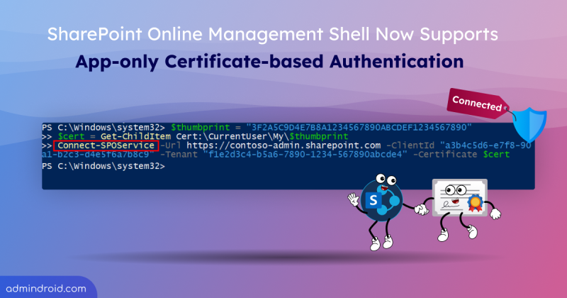 SharePoint-Online-Management-Shell-Now-Supports-App-only-Certificate-based-Authentication