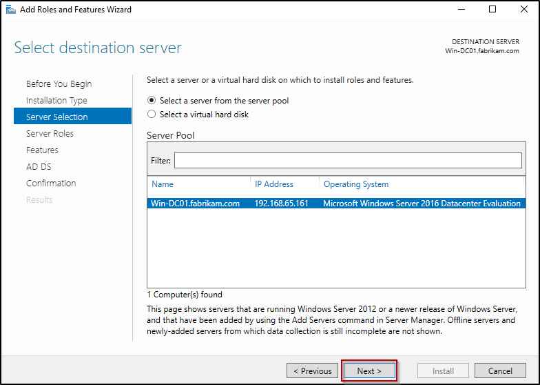 adds-select-destination-server-page
