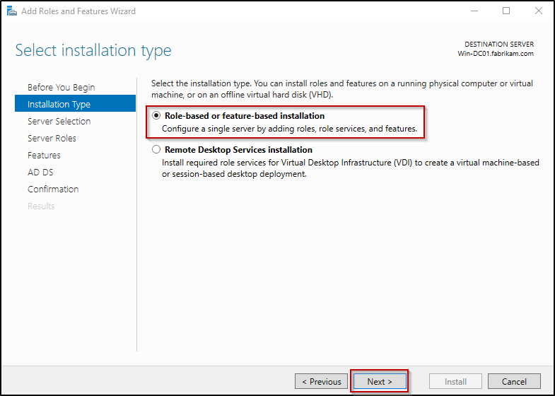 adds-selection-installation-page