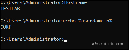 Verify the creation of Active Directory test environment 