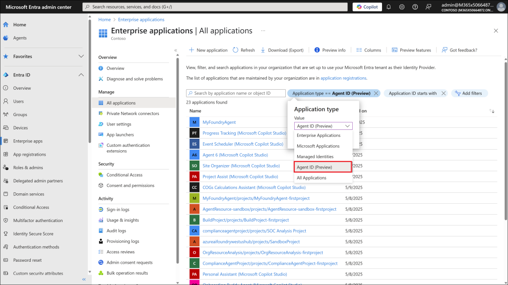 Microsoft Entra Agent ID Preview