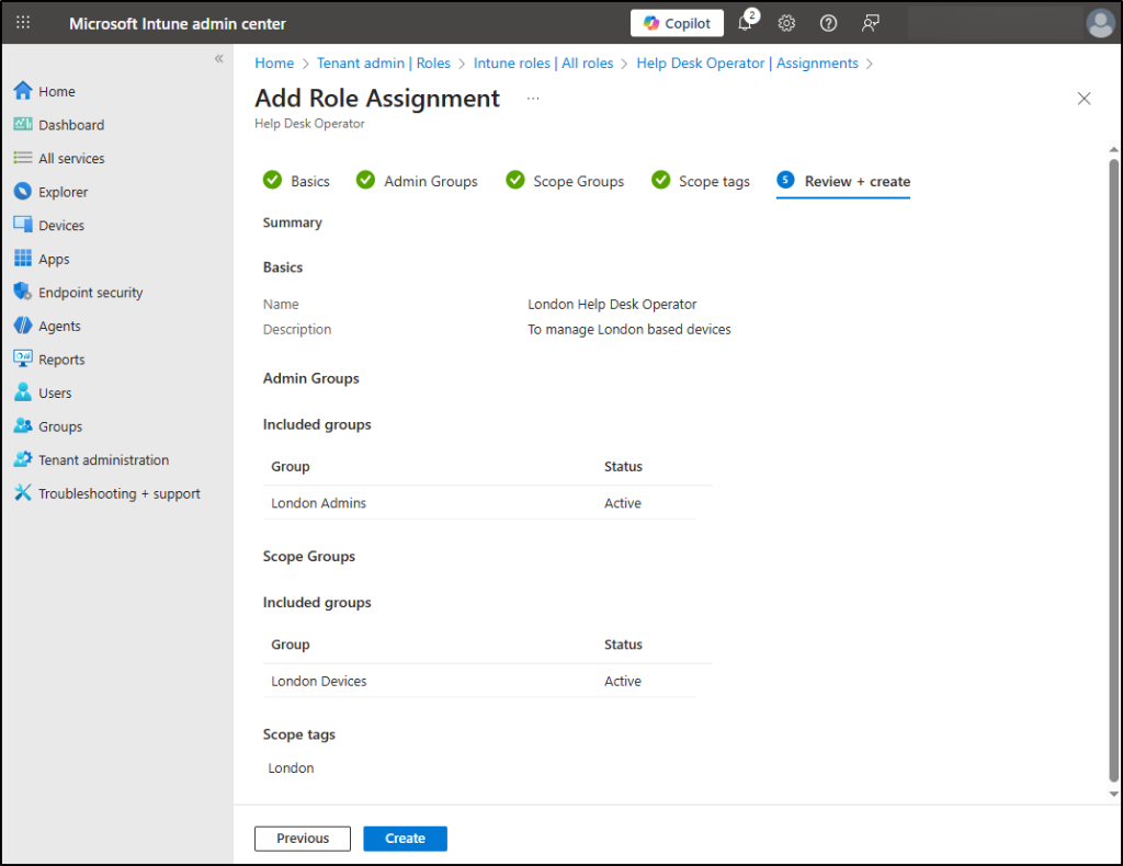 How to Assign Scope Tag to a RBAC Role